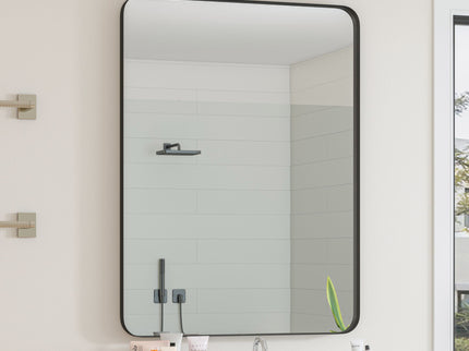 Wall Mirror Rectangular Mirror Metal Framed Mirror Vanity Mirror Dressing Mirror, For Bathroom, Living Room, Bedroom
