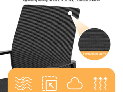 Minimalist Office Chair & Soft Backrest