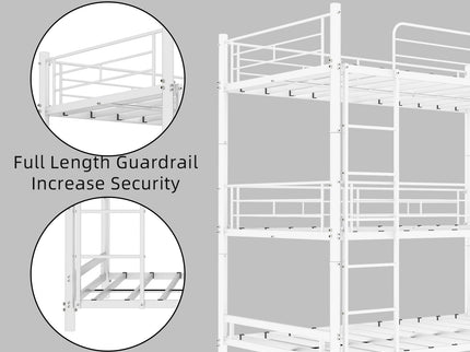 Triple Frame Bed With Built In Ladder