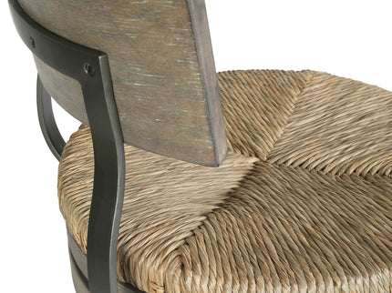 Stool With Natural Seagrass Seat