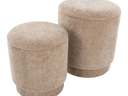 Marla - Upholste Contemporary Ottoman Set