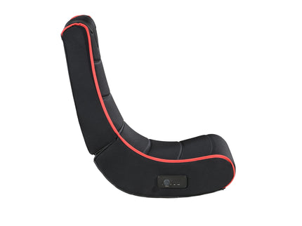 Foldable Gaming Chair With Onboard Speakers, Bluetooth Connection - Black / Red