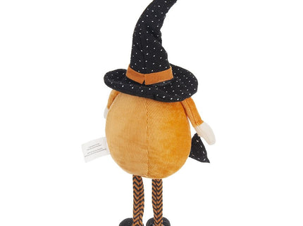 Standing Gnome With Gnome & Holding Banner, For Halloween Decor