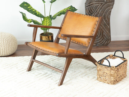Daniel - Arm Chair - Brown / Tan