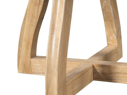 Round Extendable Dining Tabl, Middle Leaf, Curved Legs