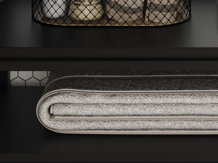 Bathroom Vanity With Ceramic Sink, Adjustable & Open Shelf