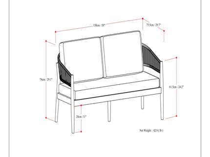Bayshore - Outdoor Sofa - Natural