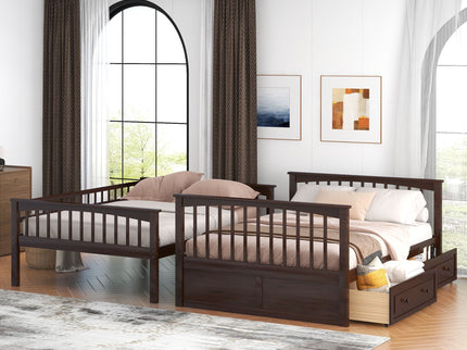 Bunk Bed With Drawers, Convertible Design