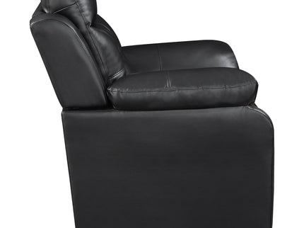 Castro - 2 Piece Living Room Set: Sofa & Loveseat - Black