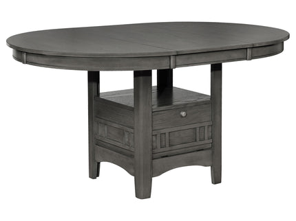 Ingall - 5 Piece Set With Storage Table And Upholstered Chairs - Medium Gray