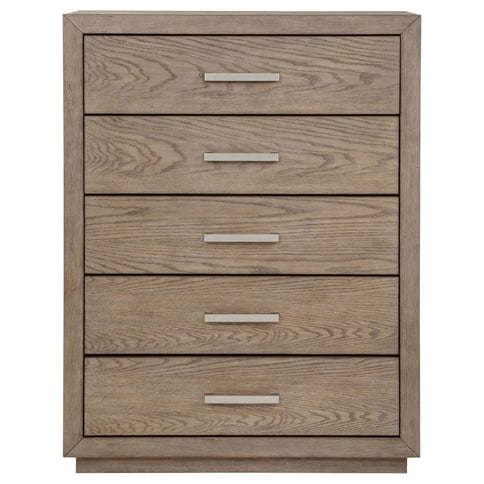 Gibbons Barley - 5 Drawer Bedroom Chest - Brown