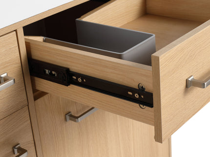 Freestanding Bathroom Vanity With Resin Sink, Soft-Closing Doors And Drawers