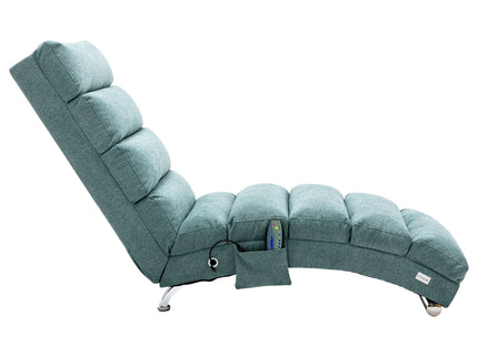 Massage Chaise Lounge Indoor With Remote Control, Ergonomic Electric Massage Lounger