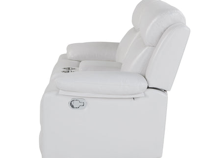 Blanche - Console Reclining Loveseat With LED Lights And Speakers