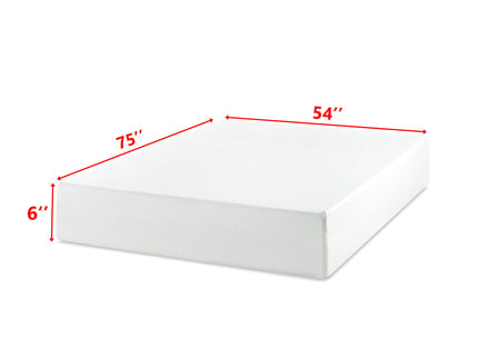 6" Tea Memory Foam Mattress In Box, Fiberglass Free