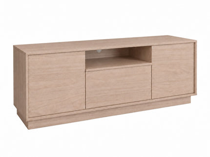 TV Stand For TVs Up To 65" & 2 Doors, 1 Drawer And 1 Open Shelf - Walnut
