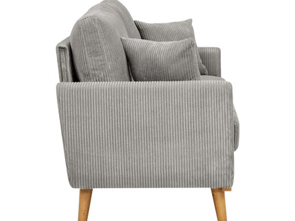 Upholstered Loveseat With Arms And Pillows