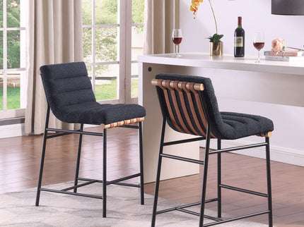 Lahni - 17" Boucle Fabric Counter Height Chair