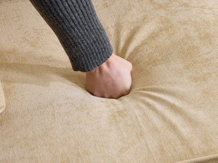 Cloud Sofa With Removable Ruffled Skirt With Ottoman And Flared Arms