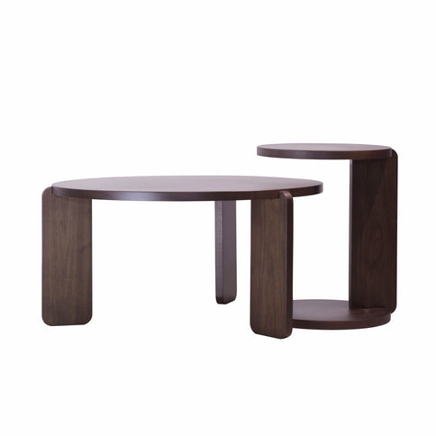 Round Coffee & End Table Set