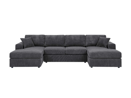 3 Piece Double Chaise Sectional Sofa