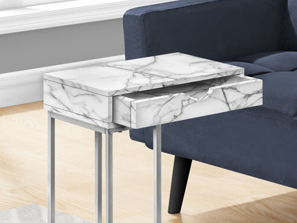 Accent Table, C - Shaped Contemporary & Modern Design