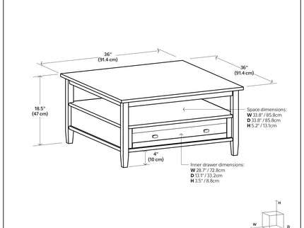 Warm Shaker - Handcrafted Table