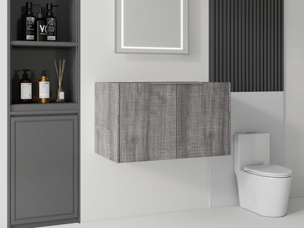 Floating Bathroom Vanity Cabinet With Soft Close Double Doors, Spacious Interior Storage, Wall Mounted, Cabinet Only
