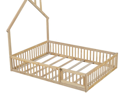House Platform Bed With Guardrail