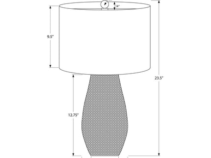 Lighting, Table Lamp, Resin, Contemporary - Gray