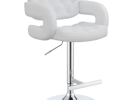 Adjustable Bar Stool With Upholstery