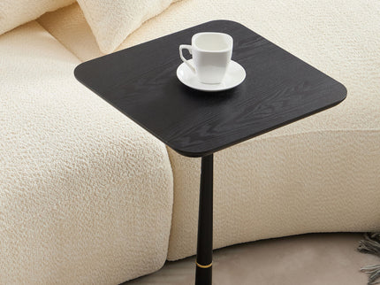 Modern Square Coffee Table And Computer Desk - Black / Gold