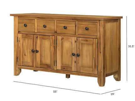 Farmhouse Cabinet Natural Wood