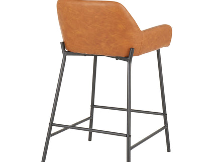 Daniella - Industrial Fixed Height Counter Stool (Set of 2)