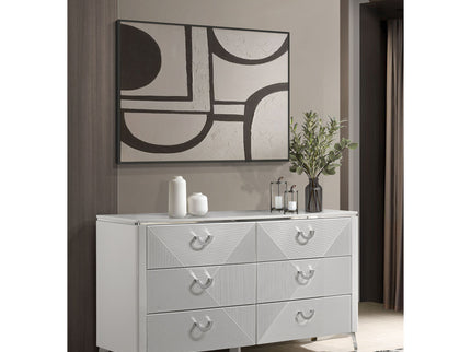 Buckley - 6 Drawer Dresser - Gloss White