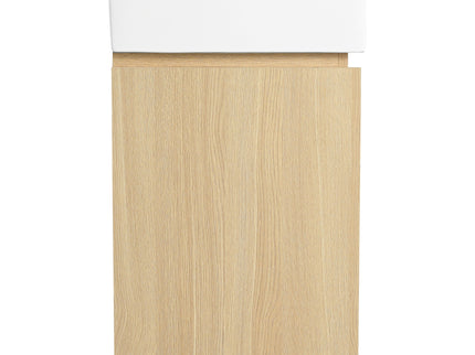 Modern Bathroom Vanity With Ceramic Basin, Wall Mounted Floating Sink Combo, Storage Cabinet