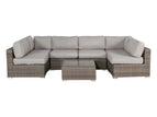 Dark Gray / 2 Pc. U-Shaped Sectional, Table