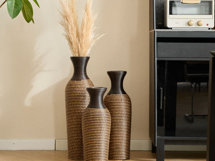 Classic And Neat Floor Vase, High Independent Flower Stand (Set of 3)