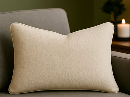 Homey Cozy - Textured Throw Pillow - Ivory