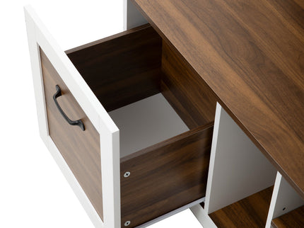 5 In 1 Entryway Bench With Coat Rack, 7 Sturdy Hooks, 2 Spacious Drawers And Adjustable Shelves