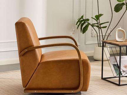 Swivel Accent Rotatable Ergonomic Single Chair For Living Room