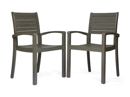 Outdoor Dining Chair, Stacking Design For Patio