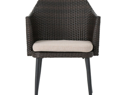 Kenneth - 3 Pieces Chat Set Outdoor Furniture - Brown Multi