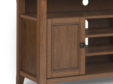 Amherst - TV Media Stand - Rustic Natural Aged Brown