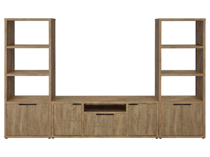 Noriega - 3 Piece TV Entertainment Center, Open & Concealed Storage - Wood