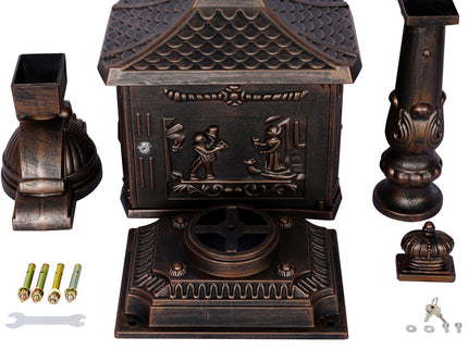 Cast Aluminum Mail Box, Postal Box, Mailbox