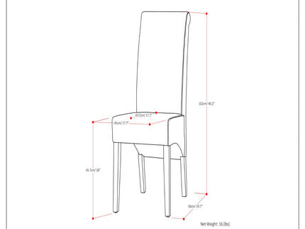 Avalon - Deluxe Parson, Dining Chair (Set of 2)