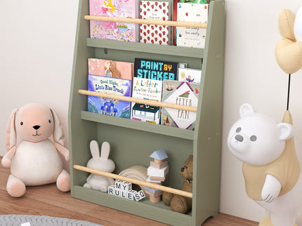 3 Tier Book Shelf, Compact Storage For Bedrooms