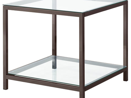 Natasha - 2 Piece Coffee Table Set - Nickel
