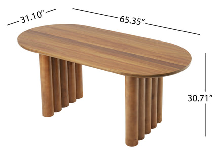 5 Piece Indoor Dining Set With Oval Table And Chairs